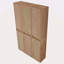 Armoire latérale de salle de bain 36 po, 6 portes à fermeture douce, montage flottant, 00512IMO * 3-00112IMO * 3 (KD-Packing)