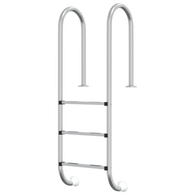 Vidaxl Pool Ladder Silver 304 Stainless Steel Medium Pool Ladder Other