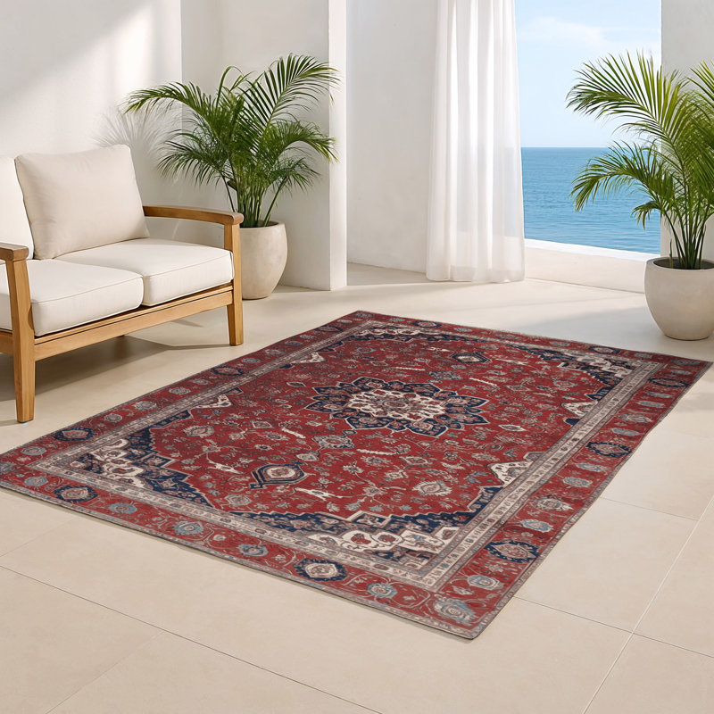 Tapis d'intérieur et d'extérieur brun Persian, Rectangulaire 2 pi x 3 pi
