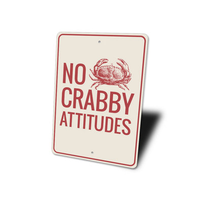 Aucun signe d'attitude crabe