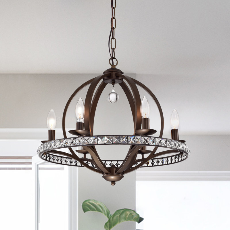Lustre empire 6 lumières Adelinda