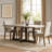 Markham Modern 79" Rectangle Dining Table in Gray Concrete and Dark Gray Oak