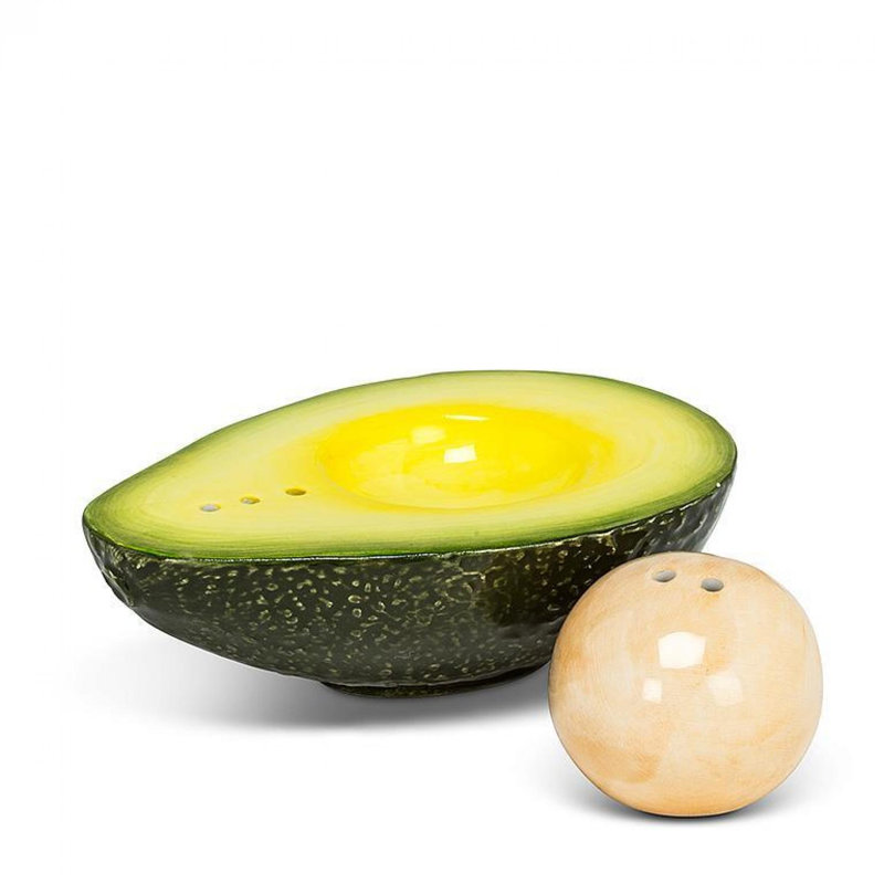 Salière et poivrière avocat et poivre