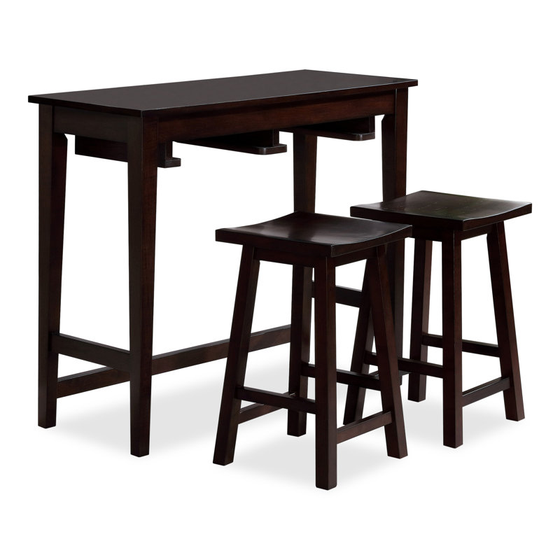 Arianna 2 - Person Four Leg Dining Set, Espresso