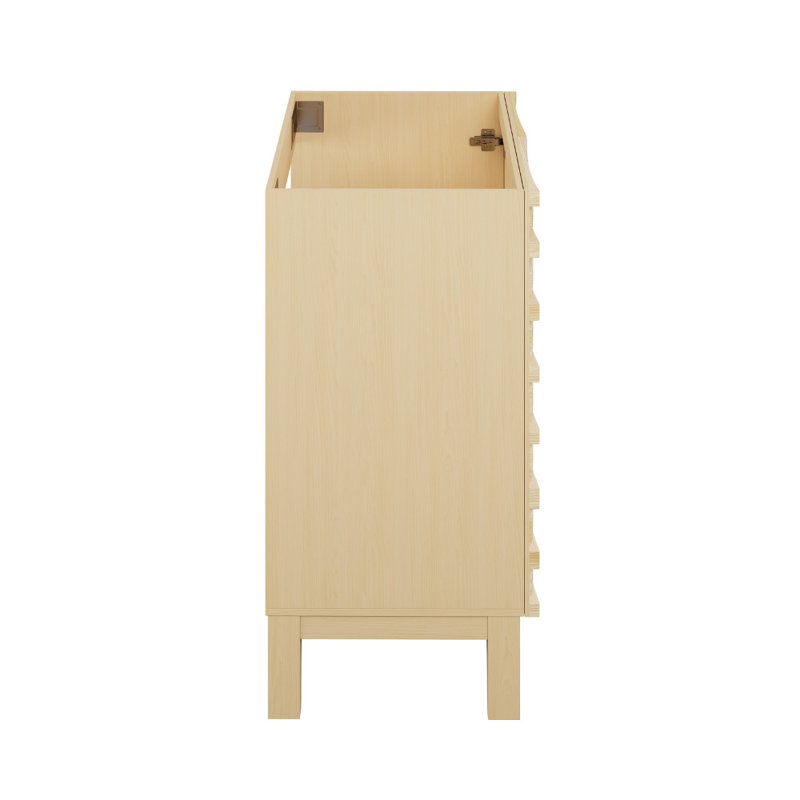 Meuble-lavabo blanc 24 po Cascade, Naturel