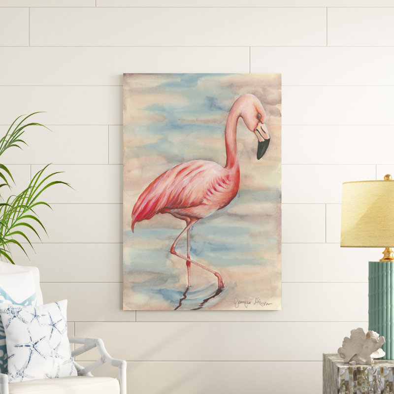 Flamant rose I, H 48 po x l 32 po x P 1,25 po