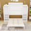 Lit plateforme en bois avec deux armoires Murphy-424728456