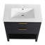 Meuble-lavabo 30 po avec lavabo et 2 tiroirs à fermeture en douceur