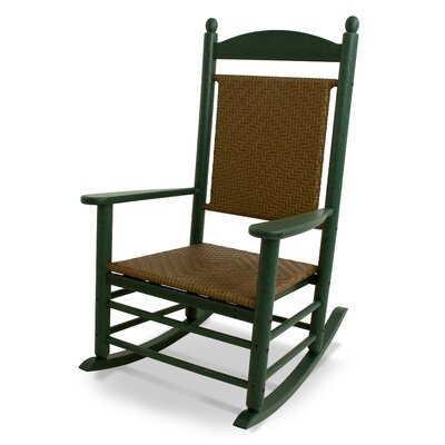 Jefferson Woven Rocking Chair -  POLYWOOD®, K147FGRTW