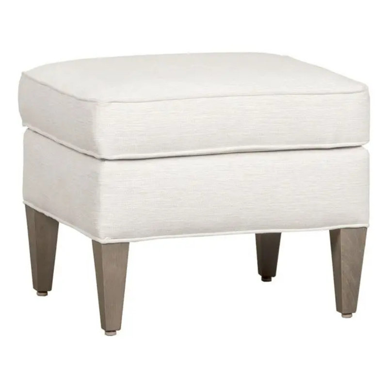 Repose-pieds Halsey 22,25 po Halsey, Noisette, 100% polyester albâtre 3157