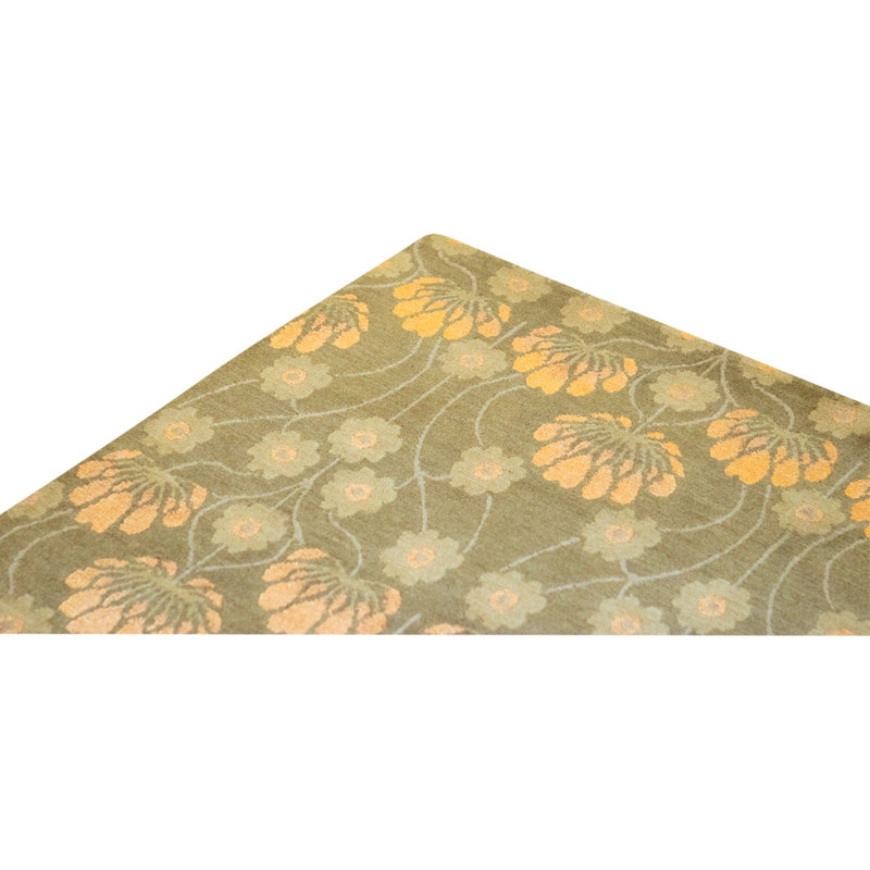 High-Quality Hand-Knotted Fawn Area Rug