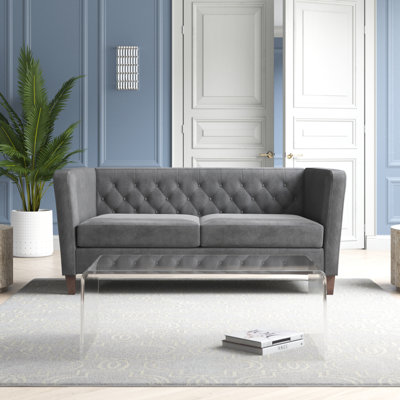 Rubio 73.29'' Velvet Flared Arm Sofa