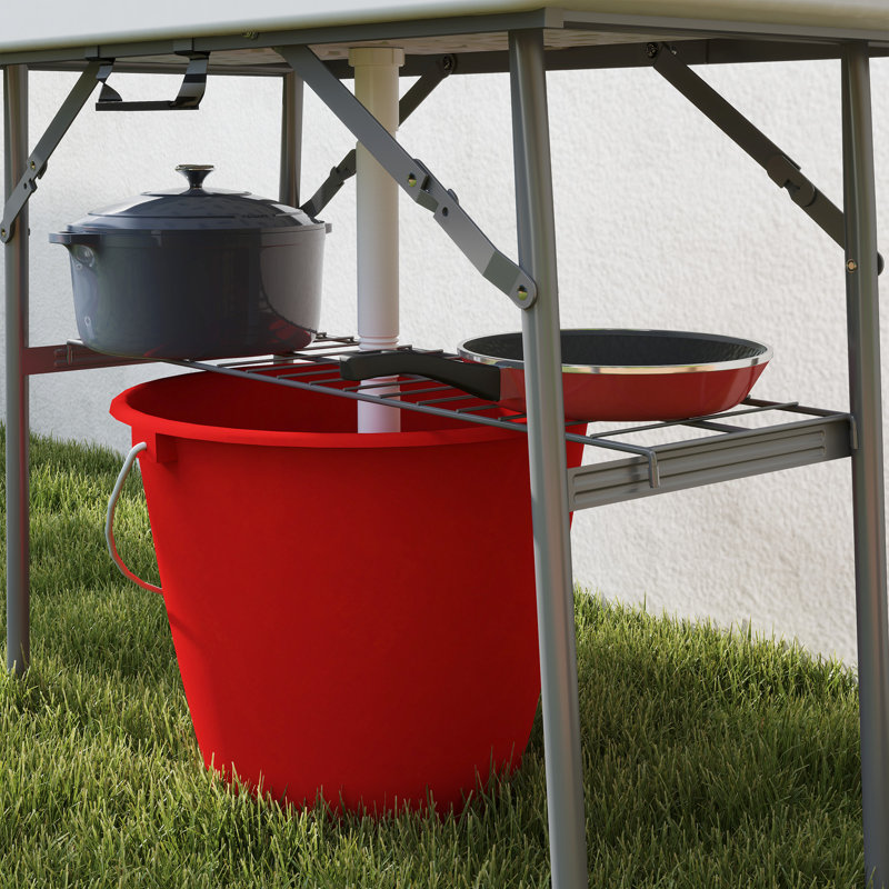 Downham Rectangular Outdoor Folding Picnic Table