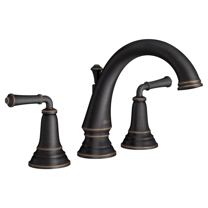 Delancey 2 Handle Deck Roman Tub Faucet, Legacy Bronze, With Shower