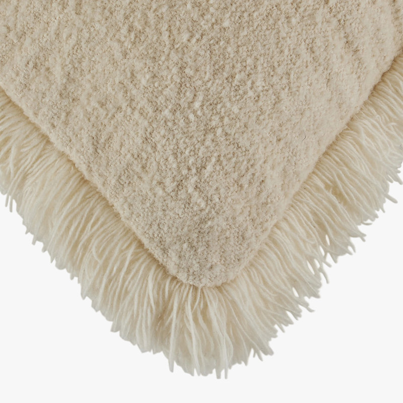 Anaya Pillow Cover & Insert, Ivory