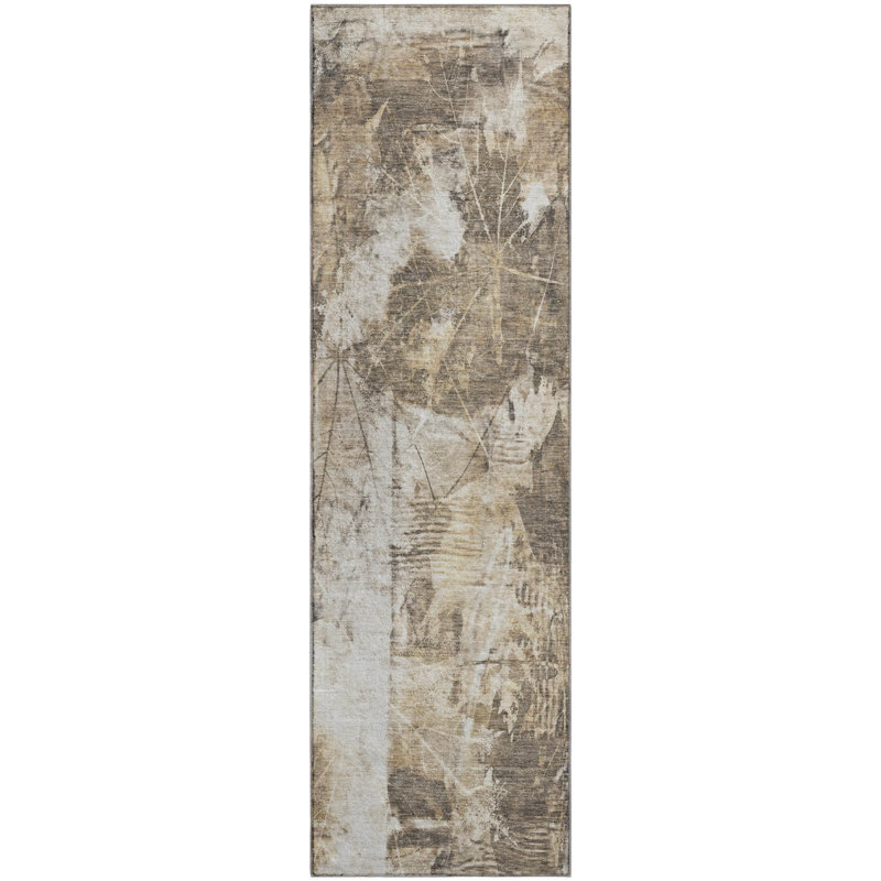 Cerrito Area Rug with Non-Slip Backing, Runner 2'3" x 7'6"