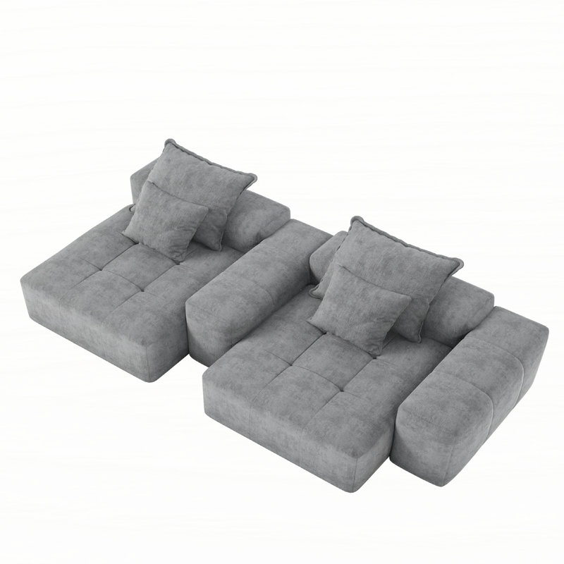 Canapé modulaire surdimensionné Modern, Gris