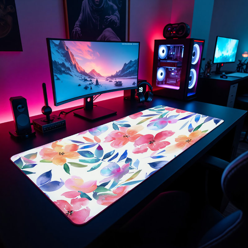 Polyester Desk Pad, 14.4x12.1