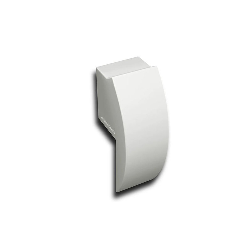 Baseboarders Elliptus Series Steel Easy Slip-On Baseboard Heater Cover Left Side Open End Cap