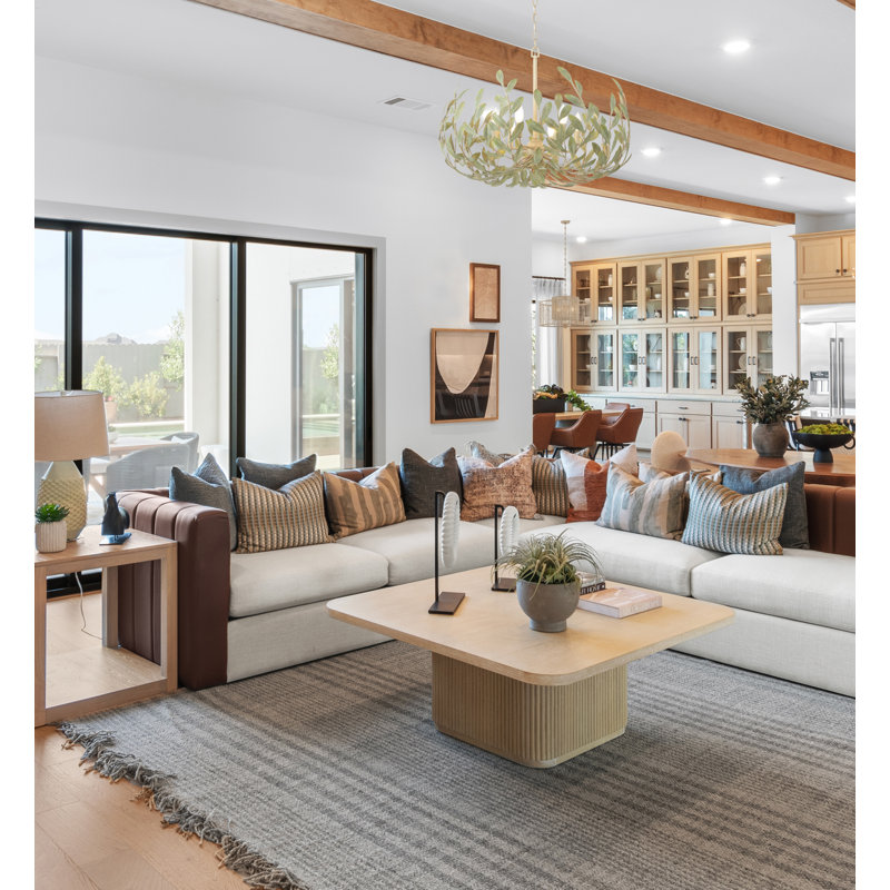 Maniteau 5 Light Champagne Green Tea Chandelier, 19"H x 27"W x 27"D