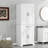 Stylish Storage Cabinet For Bathroom, Bathroom Storage Cabinet With Doors, Drawer And Adjustable Shelf-805011726