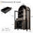 Fluted Tall Arched Pantry Cabinet with Adjustable Shelves-1214607930
