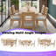 Ensemble de table de salle à manger extensible 7 pièces avec 6 chaises rembourrées-1233248586