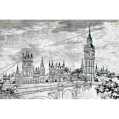Big Ben - reproduction de dessin sur toile tendue