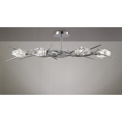 Plafonnier semi-encastré 6 lumières Mastin