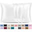Satin Silk Pillow Cases Pack of 2 Super Soft Smooth Pillow Covers Breathable Hypoallergenic Envelope Closure-837497910