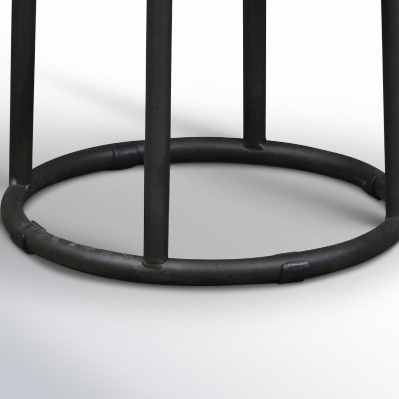 Tabouret en bois massif Caress, Brun, Tabouret de comptoir (assise de 24 po de hauteur)