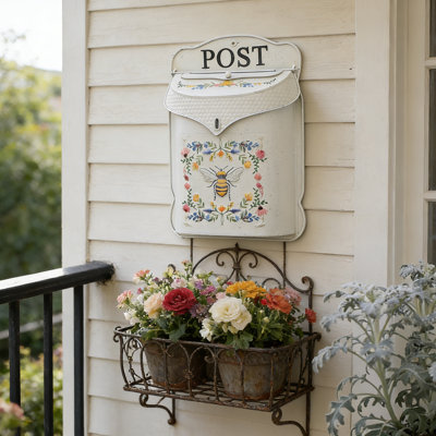 Wall Mount Mailbox - Vintage Mailbox for Outside,  Front Door,Porch, Garden