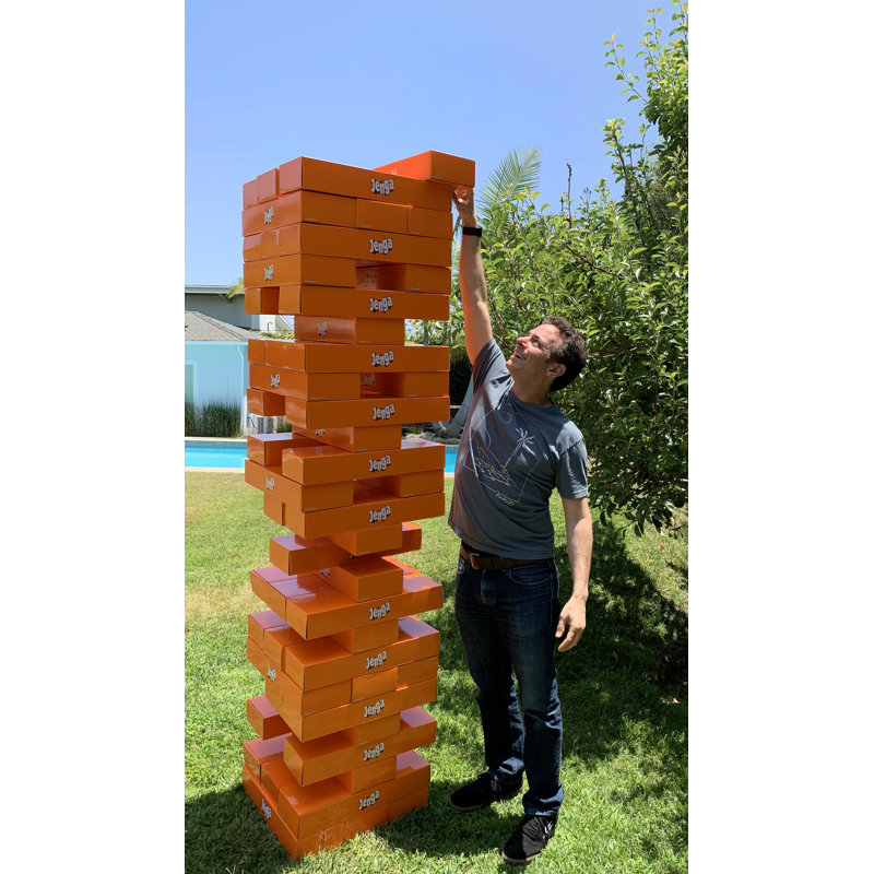 Jeu gigantesque Jenga® XXL en carton (exclusif à Wayfair)