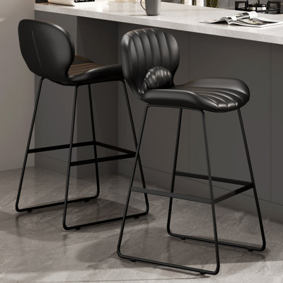 Chaise d'appoint noire (dossier de 6)