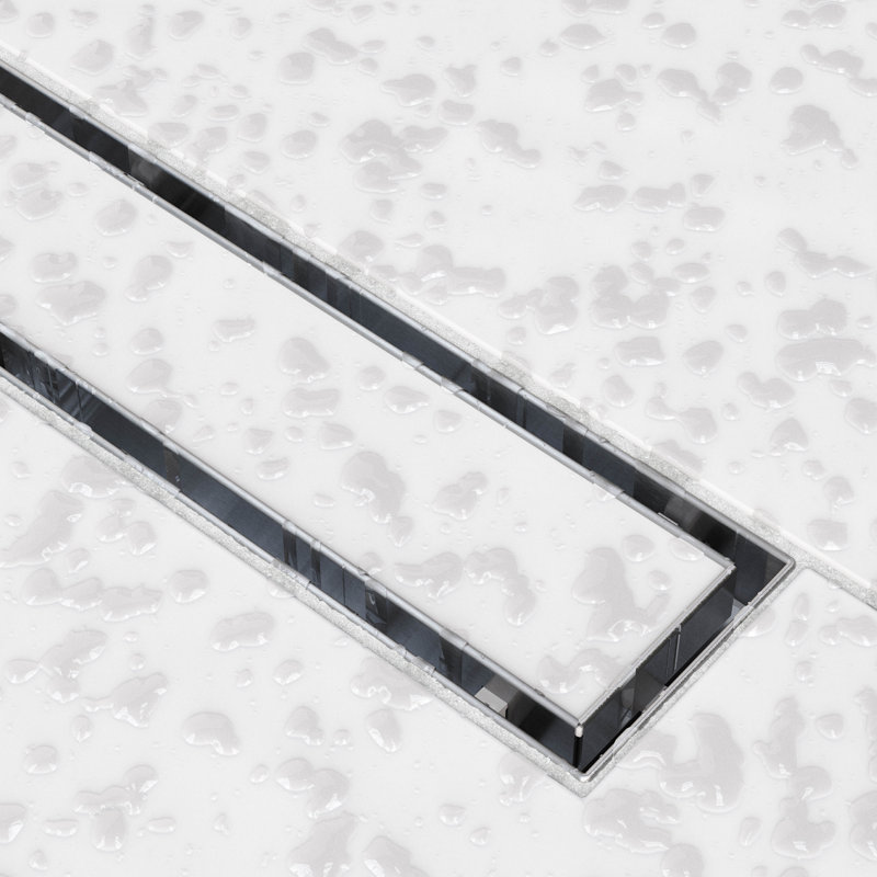 Stainless Steel Linear Shower Drain Tile-in Grate, 28"