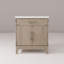 Meuble-lavabo simple avec comptoir en quartz blanc-325579154