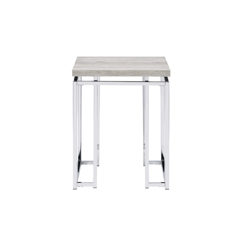Chêne naturel et table de bout - ajoute une touche contemporaine à votre décor
