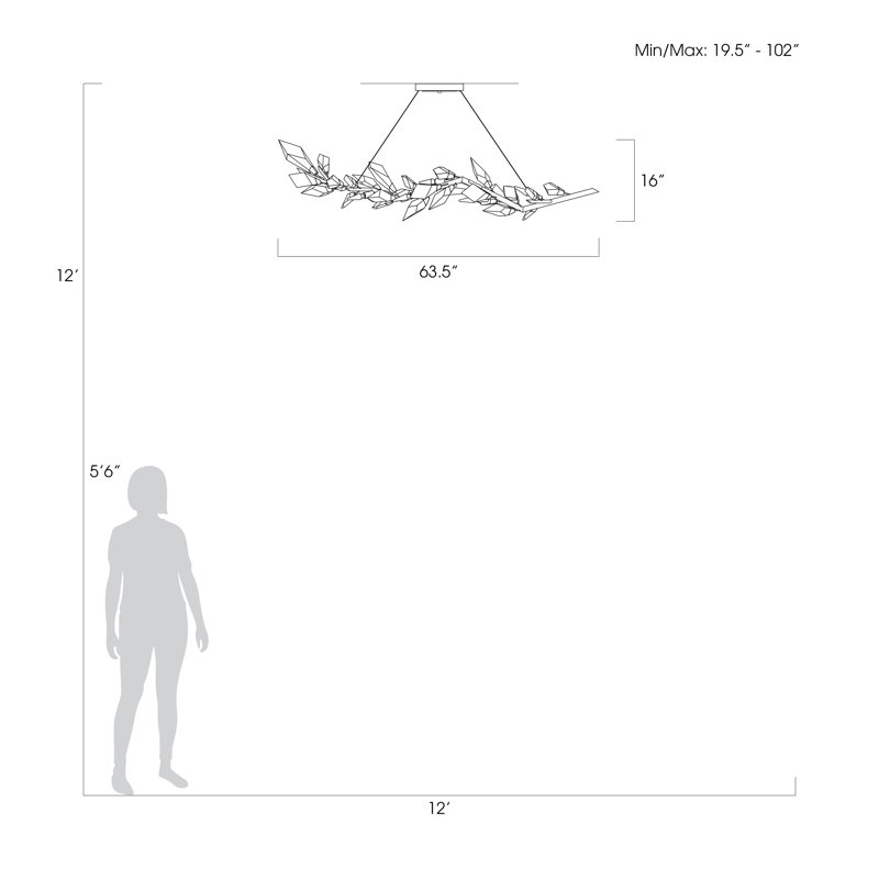 Foret 7 - Light Pendant, Silver