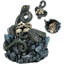 Coiled Attacking Snake On Mound Of Skulls At Crystal Rock Quarry Figurine