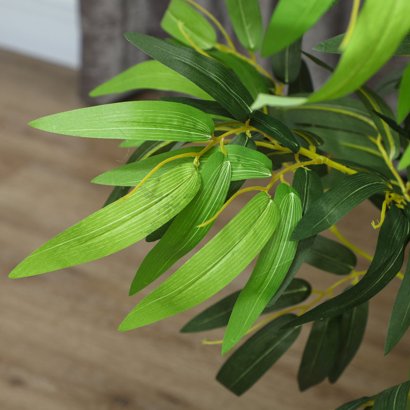 Ensemble de 2 arbres décoratifs en pot 6 pi, vert