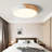 Metal and Wood LED Flush Mount Ceiling Light 3000K White-1798970197-1798970194