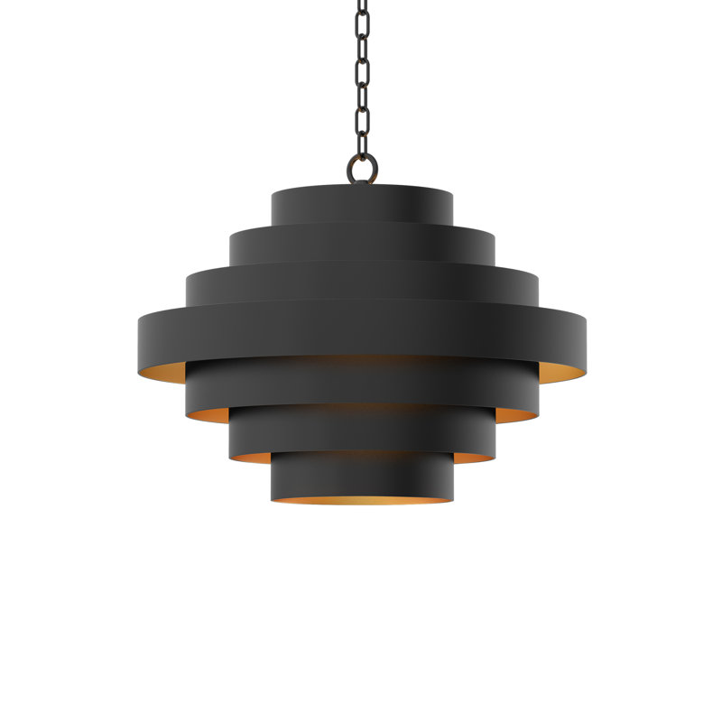 5 - Light LED Chandelier, 15.5'' H X 20'' W X 20'' D