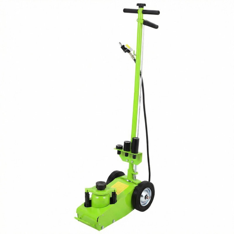 Cric de plancher hydraulique 35 tonneaux, 77 000 lb, profil bas, 4 adaptateurs, vert, Vert