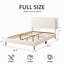 Structure de lit, lit plateforme rembourré moelleux avec tête de lit réglable en hauteur, structure robuste et tapis Alats-131128945-131128949