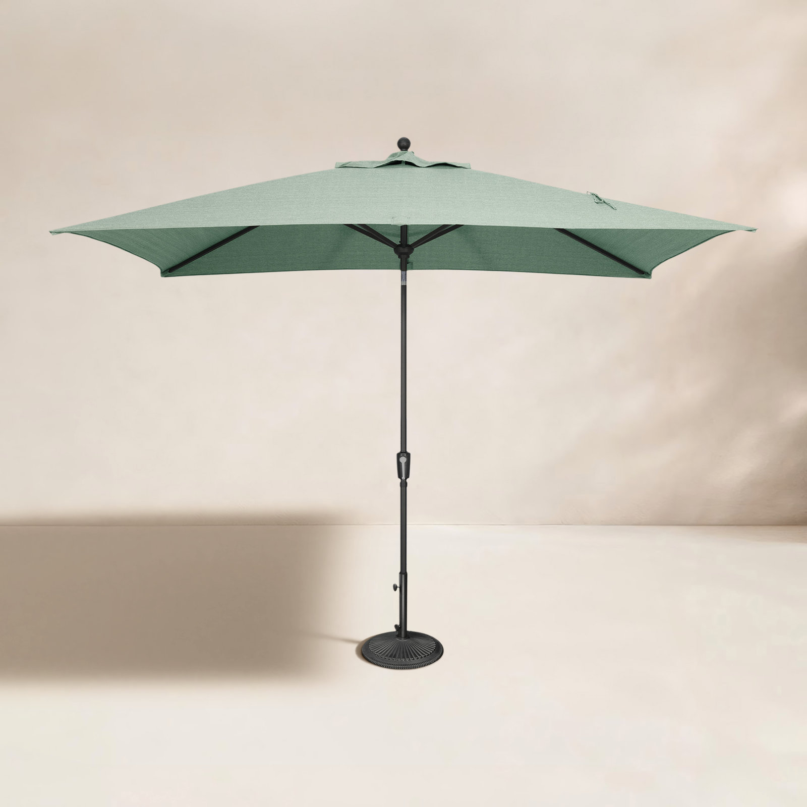 Launceston 6.5' Umbrella, Gray Solefin, Black