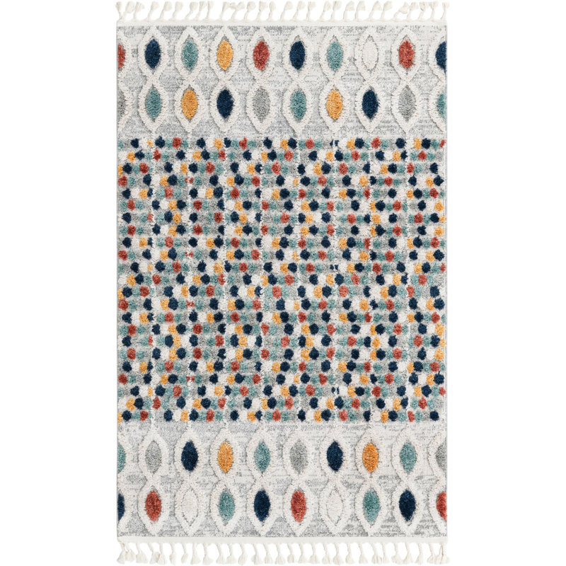 Enciso Geometric Asheville Area Rug, Rectangle 4' x 6'
