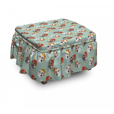 Box Cushion Ottoman Slipcover