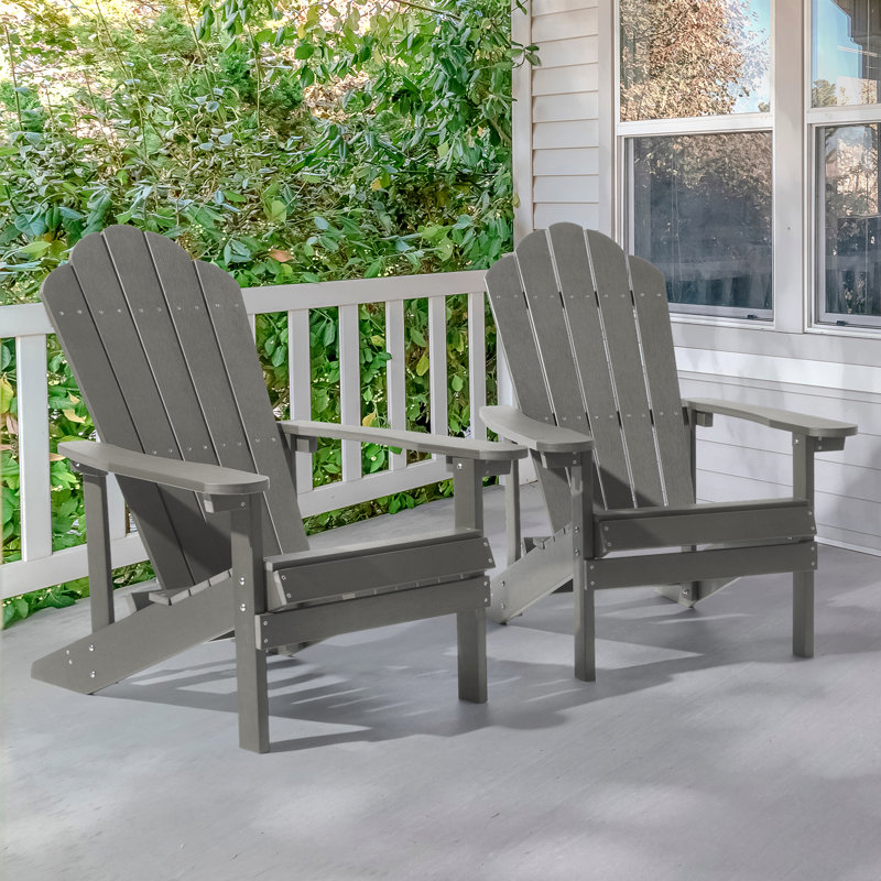 Chaise Adirondack Hatolina, Gris charbon