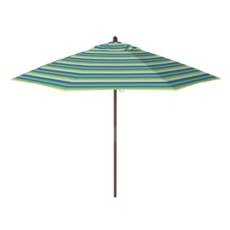Parasols de marché 9 pi Jimerson, Sunbrella® bord de mer Séville rayé