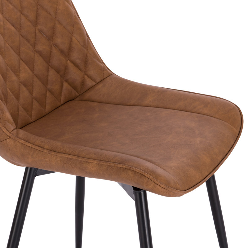 Alhambra 46.5cm H Upholstered Side Chair, Light Brown, 4